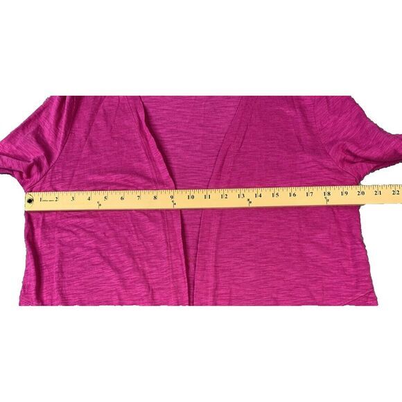 Chicos Top Womens Size 1‎ Long Sleeve Cardigan Color Pink Casual Lightweight - Picture 3 of 7